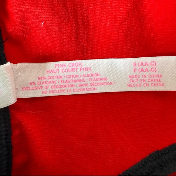 Victoria’s Secret PINK Nation- Red Crop Top- Sz. S - Picture 5 of 5